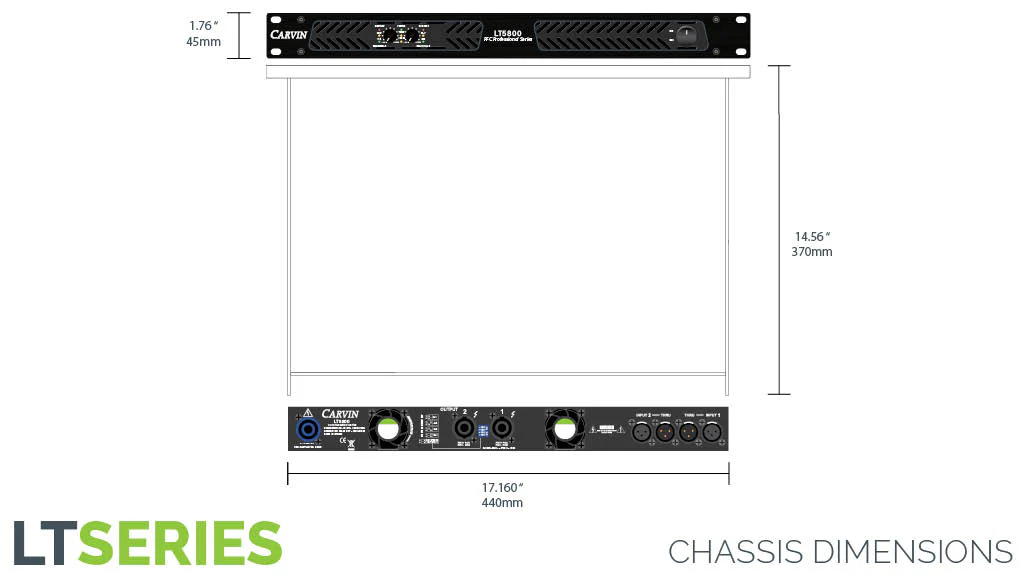LT2000 2010W 2 Channel PFC Power Amplifier - Image 5